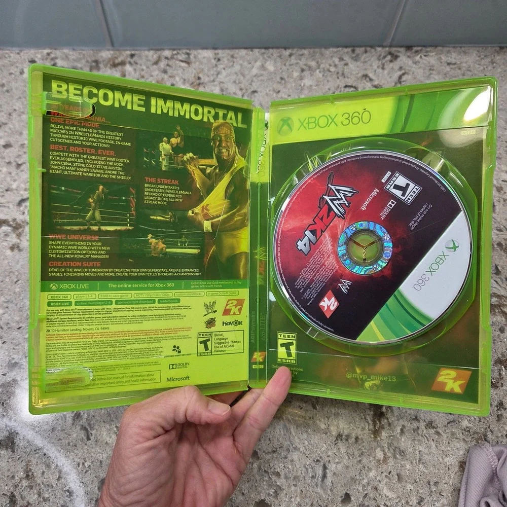 WWE 2K14 Xbox 360 Game‎ Wrestling Action Sports The Rock Complete